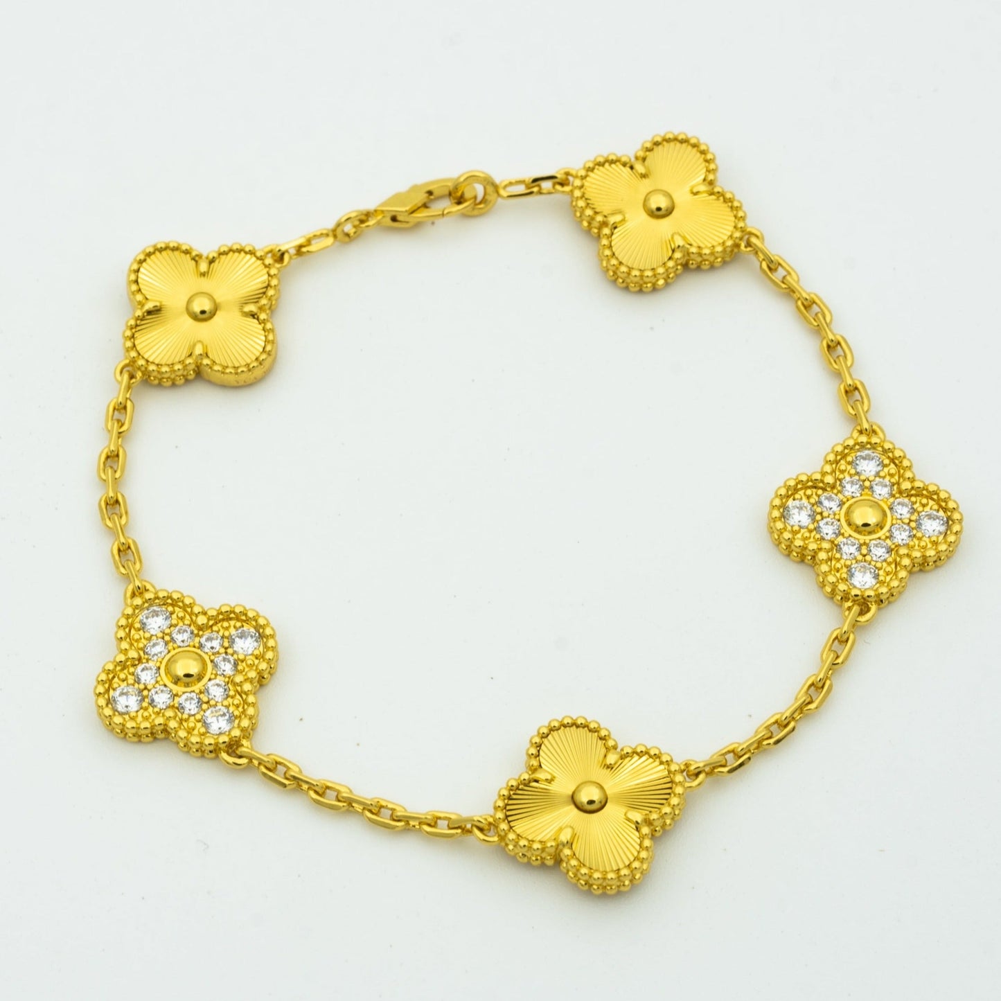 [Glitter] CLOVER 5 MOTIF LASER BRACELET COLLECTION