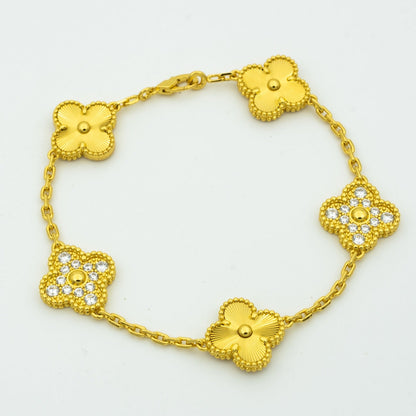 [Glitter] CLOVER 5 MOTIF LASER BRACELET COLLECTION