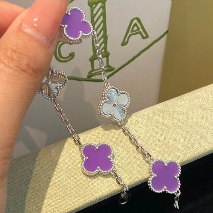 [Glitter] CLOVER 5 MOTIF VIOLET BRACELET COLLECTION