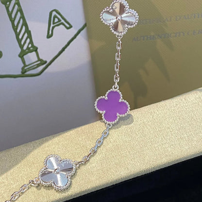 [Glitter] CLOVER 5 MOTIF VIOLET BRACELET COLLECTION