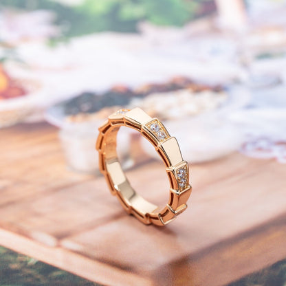 [Glitter Jewelry]SERPENTI RING PINK GOLD  3MM