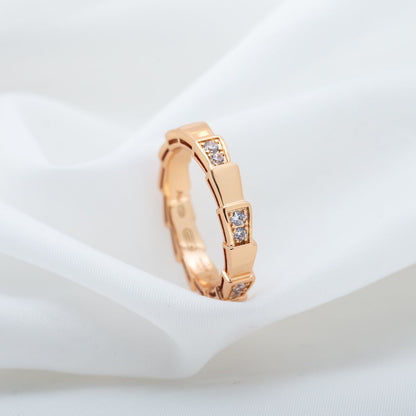 [Glitter Jewelry]SERPENTI RING PINK GOLD  3MM