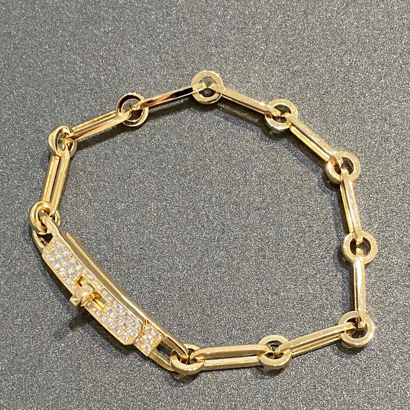 [Glitter Jewelry]CHAINE BRACELET SMALL MODEL DIAMOND