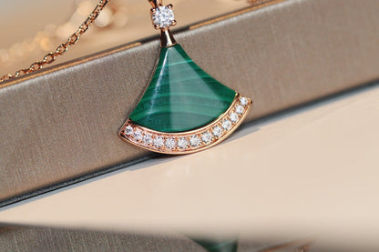 [Glitter Jewelry]DREAM NECKLACE MALACHITE DIAMOND