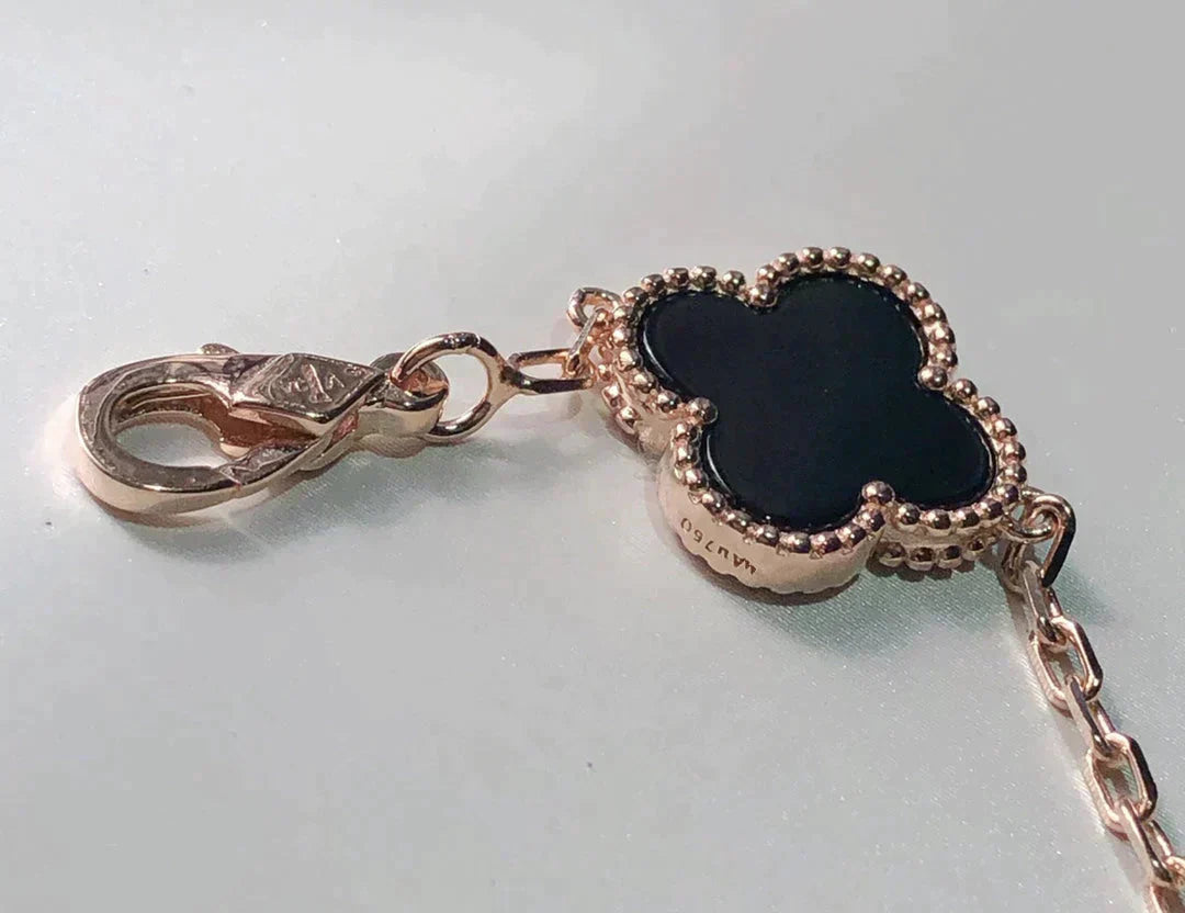 [Glitter]CLOVER 5 MOTIFS MULTICOLOR BRACELET