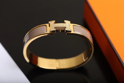 [Glitter Jewelry]H BRACELET GOLD DIAMOND