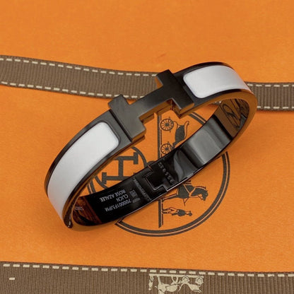[Glitter Jewelry]H BRACELET 12MM BLACK WHITE CERAMIC