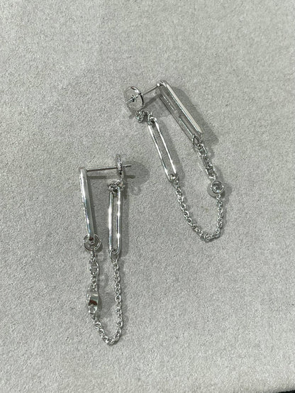 [Glitter Jewelry]CHAINE CHAOS DIAMOND DROP EARRINGS