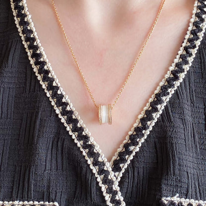 [Glitter Jewelry]ZERO 1 DIAMOND CERAMIC NECKLACE