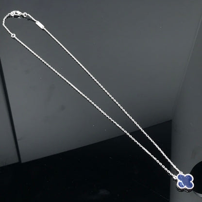 [Glitter Jewelry]CLOVER PIETERSITE SILVER LONG NECKLACE