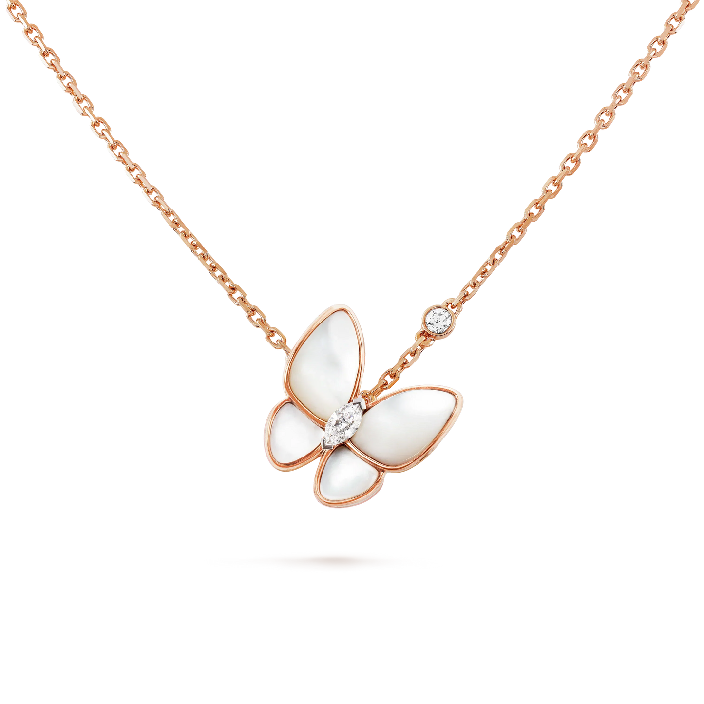 [Glitter Jewelry]BUTTERFLY MOP DIAMOND NECKLACE