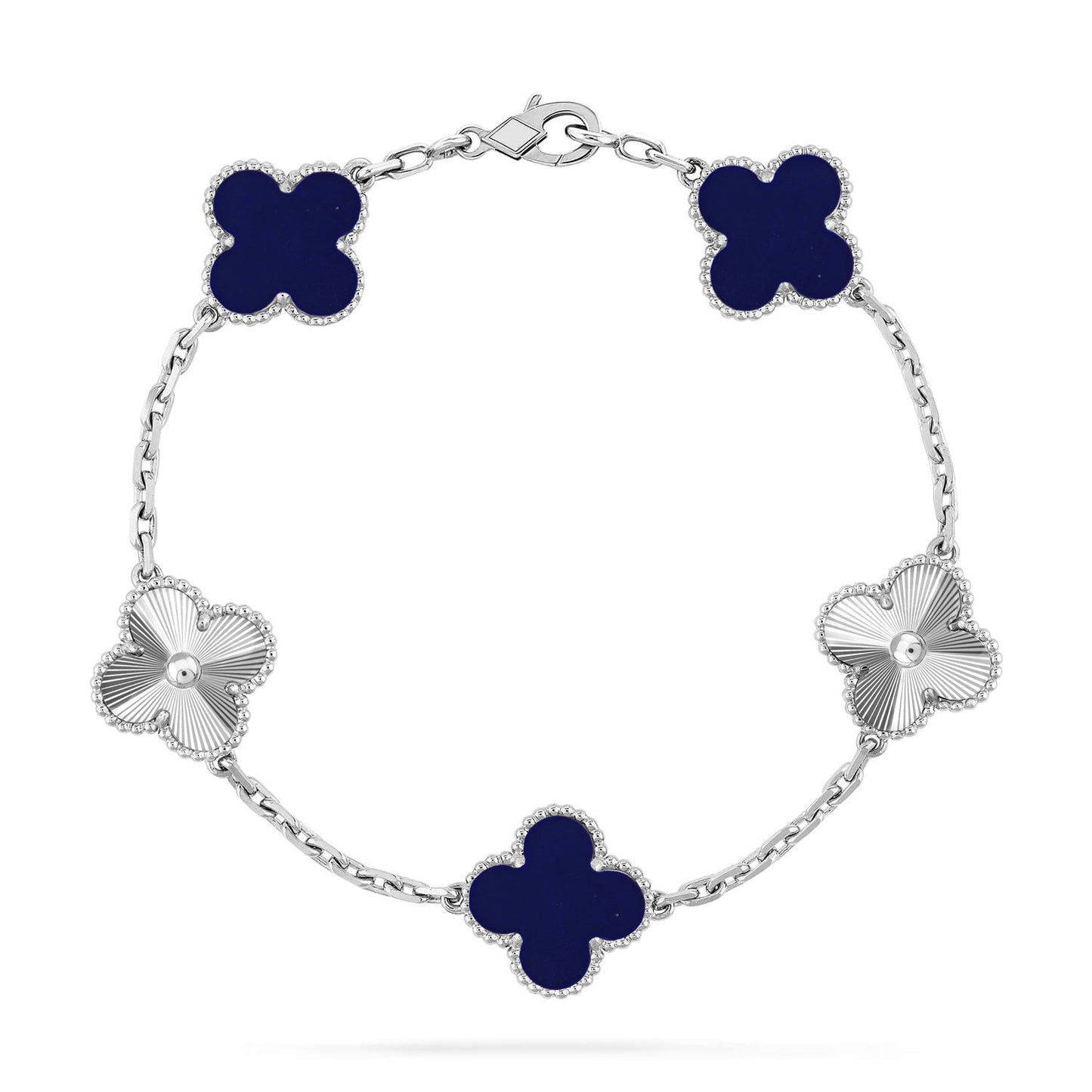 [Glitter]CLOVER 5 MOTIF LAPIS LAZULI BRACELET COLLECTION