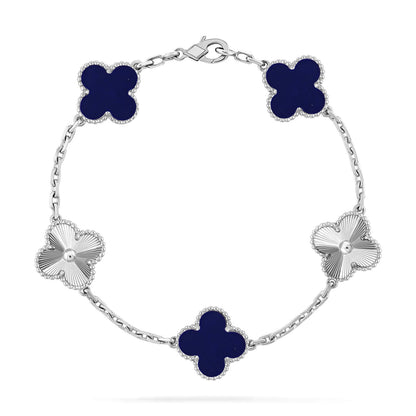 [Glitter]CLOVER 5 MOTIF LAPIS LAZULI BRACELET COLLECTION