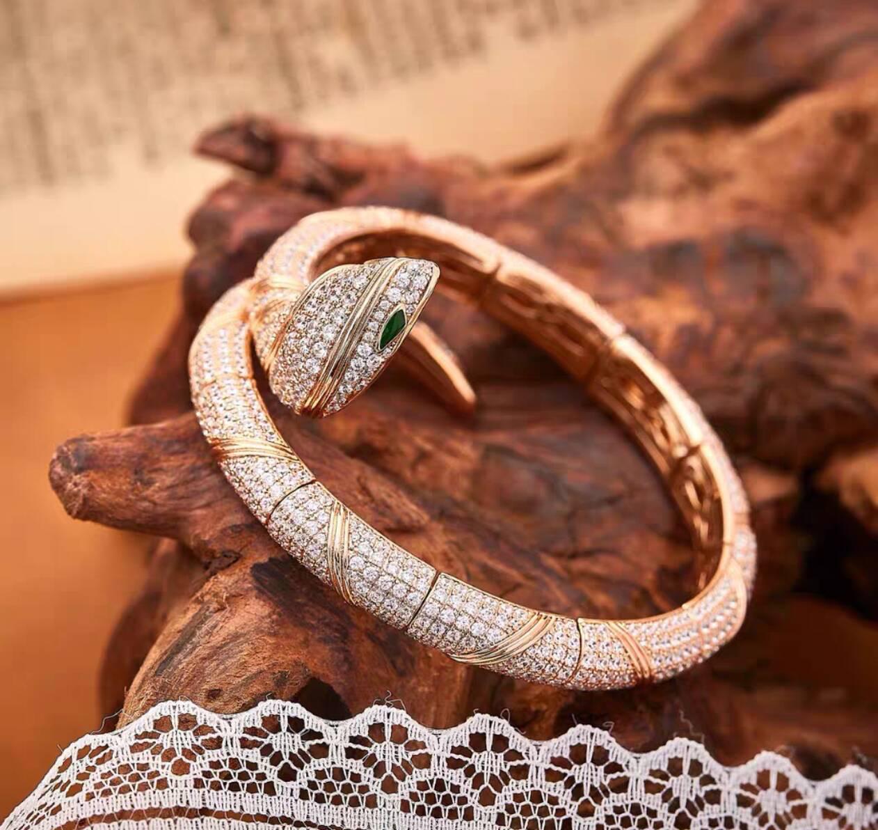 [GlitterR11  ]HAUTE COUTURE GOLD SERPENTI BRACELET