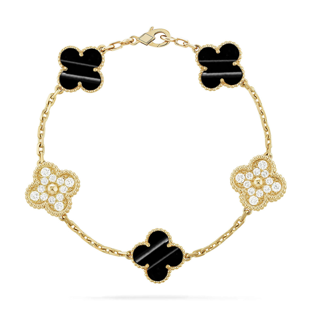 [Glitter] CLOVER 5 MOTIF PULSAR STONE BRACELET COLLECTION