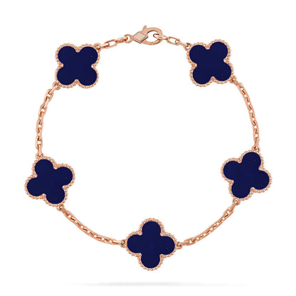 [Glitter]CLOVER 5 MOTIF LAPIS LAZULI BRACELET COLLECTION