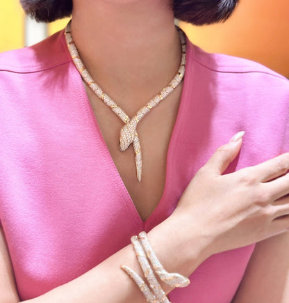 [GlitterR11  ]HAUTE COUTURE GOLD SERPENTI NECKLACE
