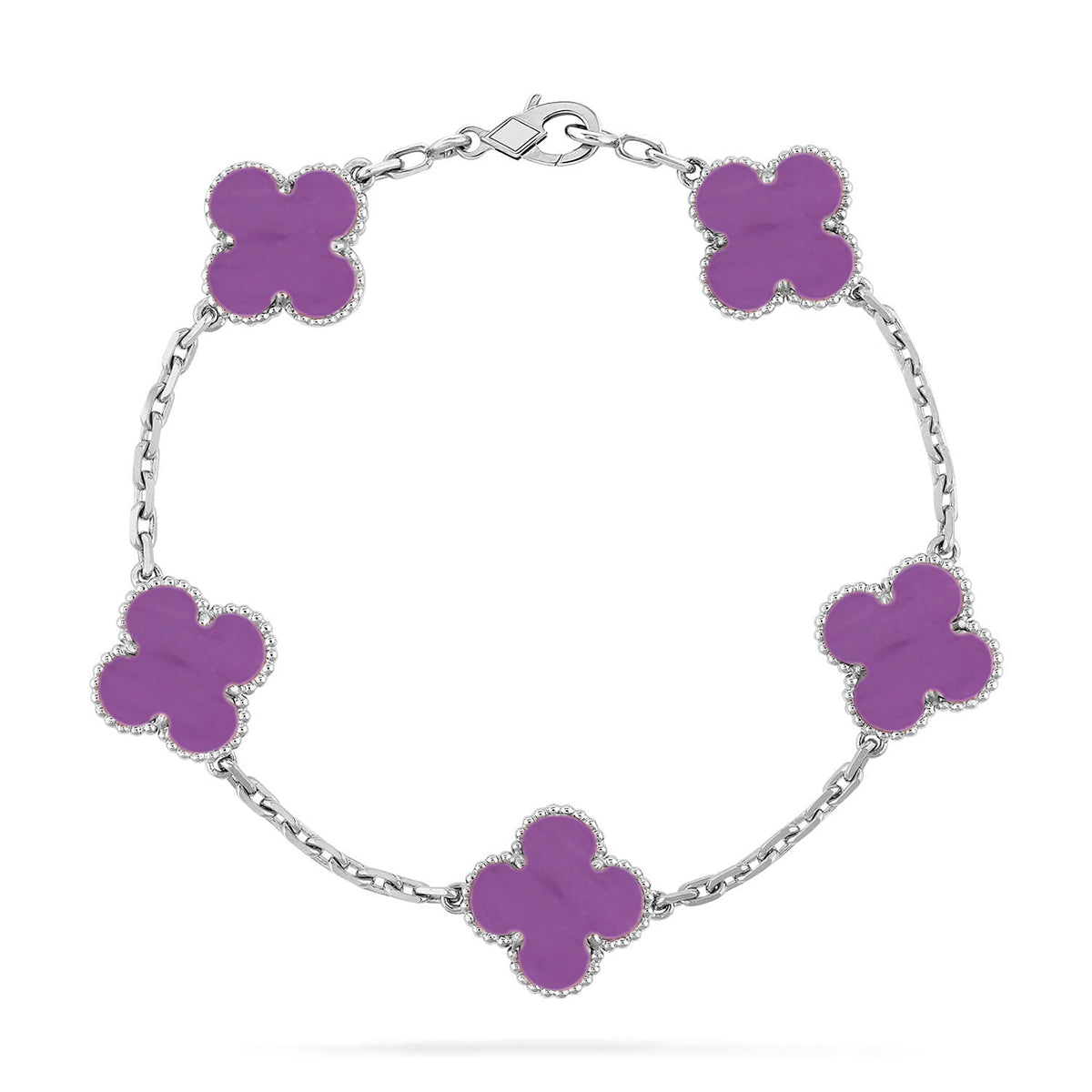 [Glitter] CLOVER 5 MOTIF VIOLET BRACELET COLLECTION