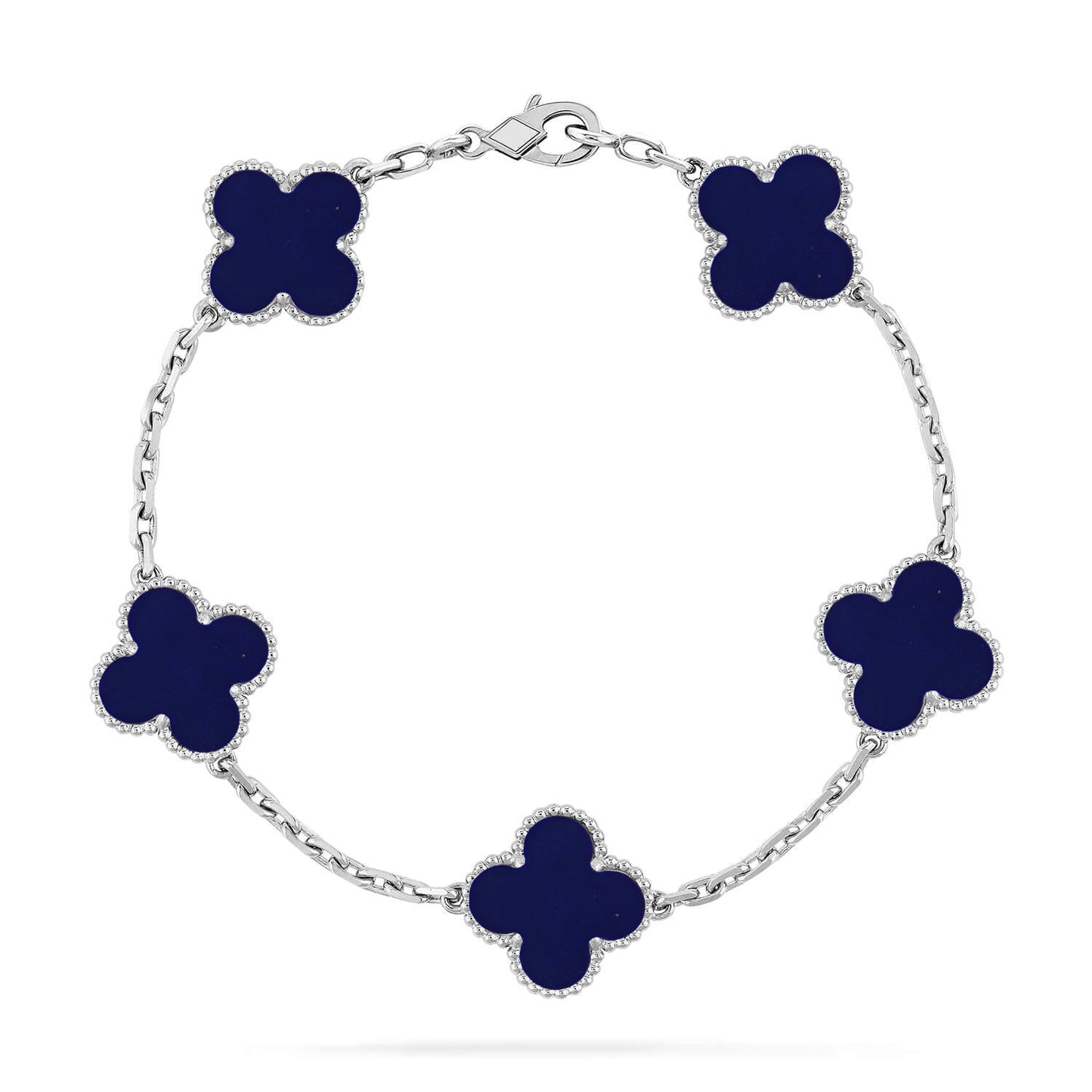 [Glitter]CLOVER 5 MOTIF LAPIS LAZULI BRACELET COLLECTION