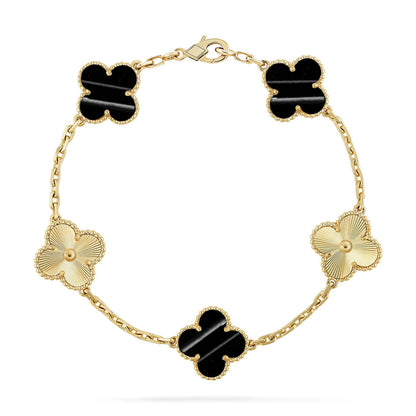 [Glitter] CLOVER 5 MOTIF PULSAR STONE BRACELET COLLECTION