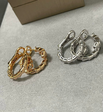 [Glitter]SERPENTI EARRINGS HALF DIAMOND