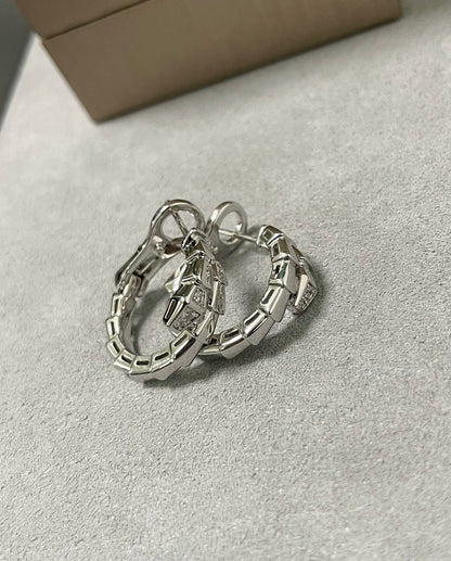 [Glitter]SERPENTI EARRINGS HALF DIAMOND