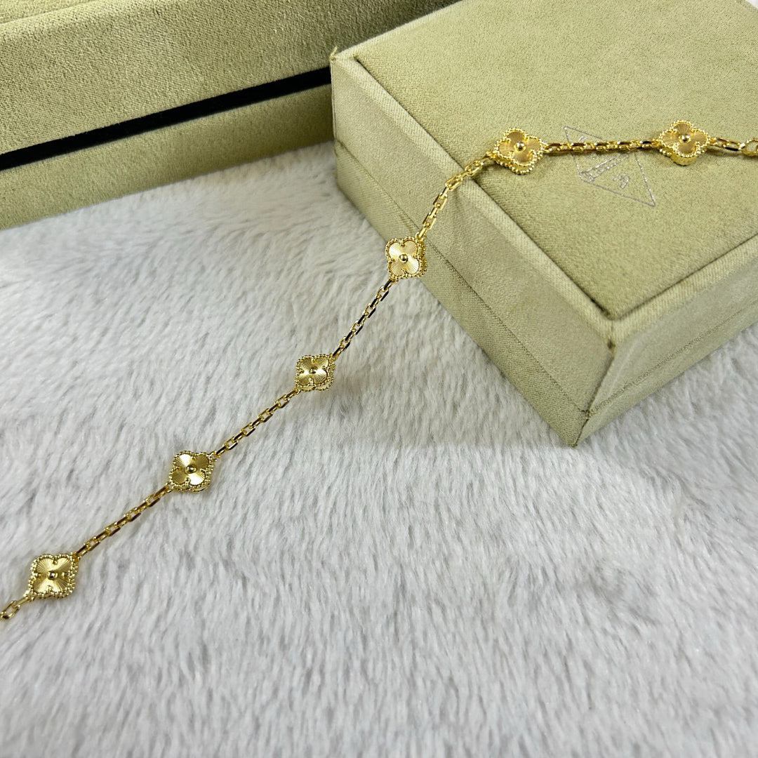 [Glitter]CLOVER 6 MOTIF DIAMOND BRACELET