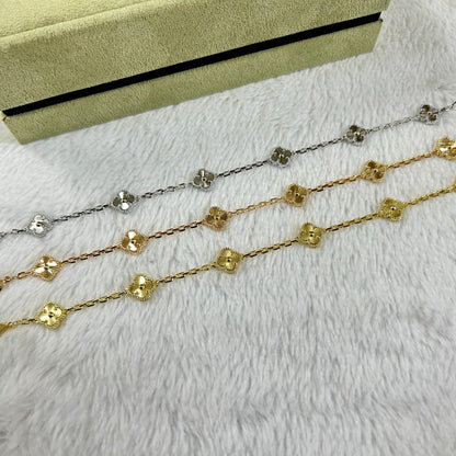 [Glitter]CLOVER 6 MOTIF DIAMOND BRACELET
