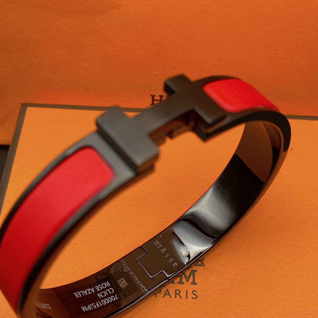 [Glitter Jewelry]CLIC HM SO BLACK RED BRACELET