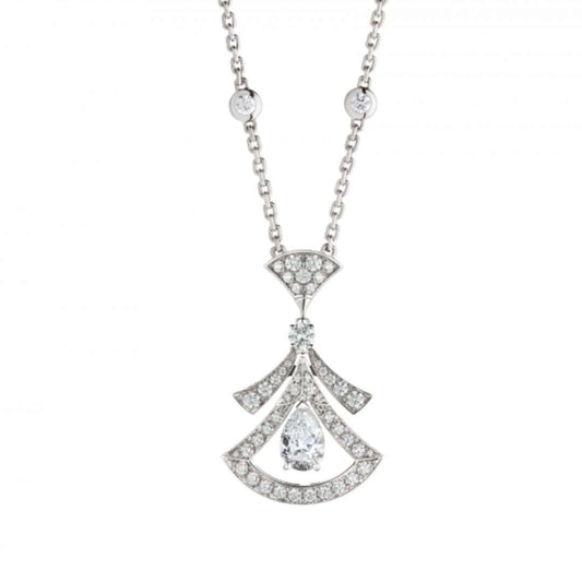 [Glitter Jewelry]DREAM NECKLACE WHITE DIAMOND SILVER