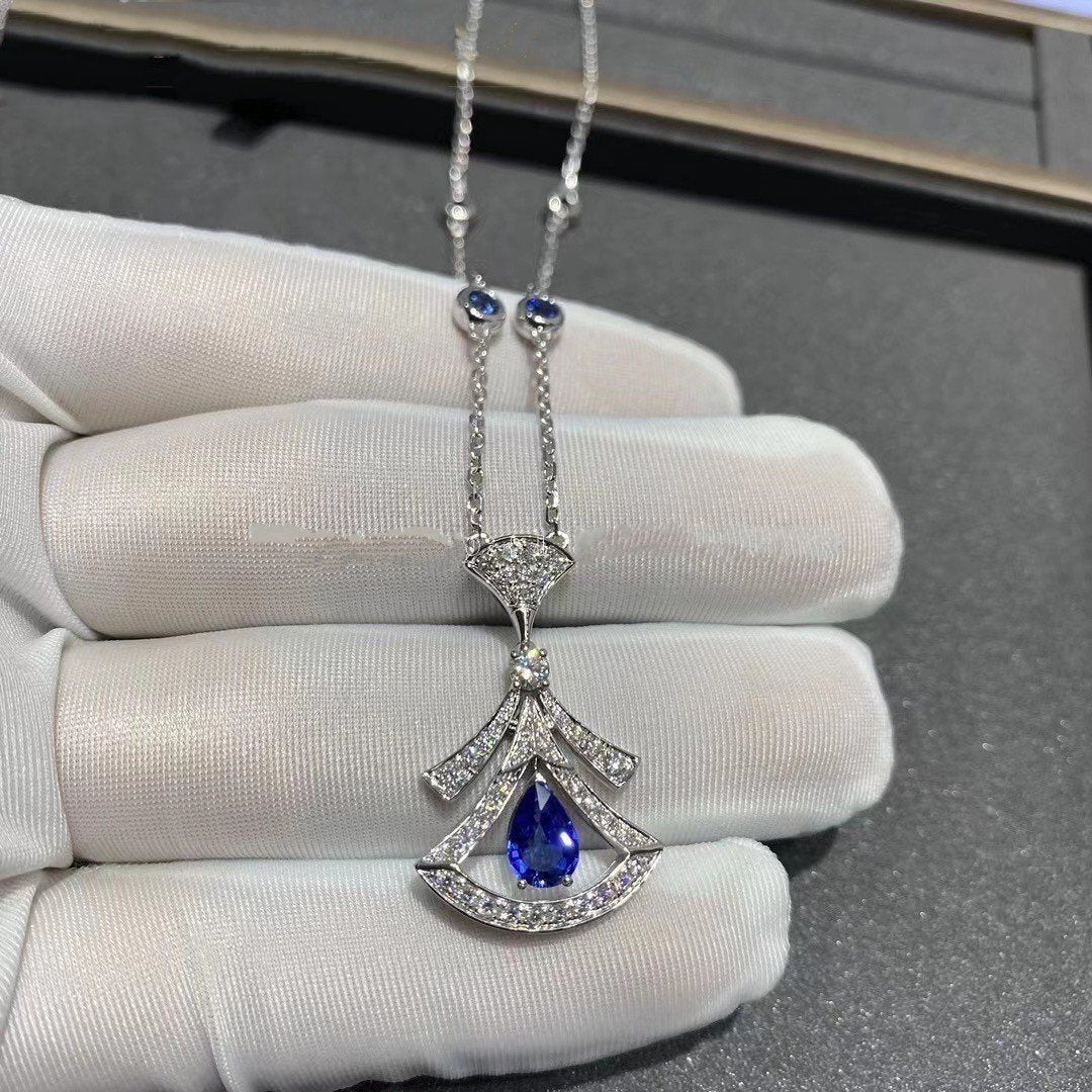 [Glitter Jewelry]DREAM NECKLACE AGATE DIAMOND SILVER