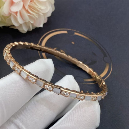 [Glitter Jewelry]SERPENTI BRACELET PINK GOLD MOP DIAMOND