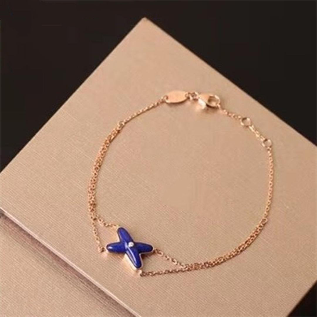 [Glitter Jewelry]Hollow Design Four-Leaf Clover Flower Shape Ring