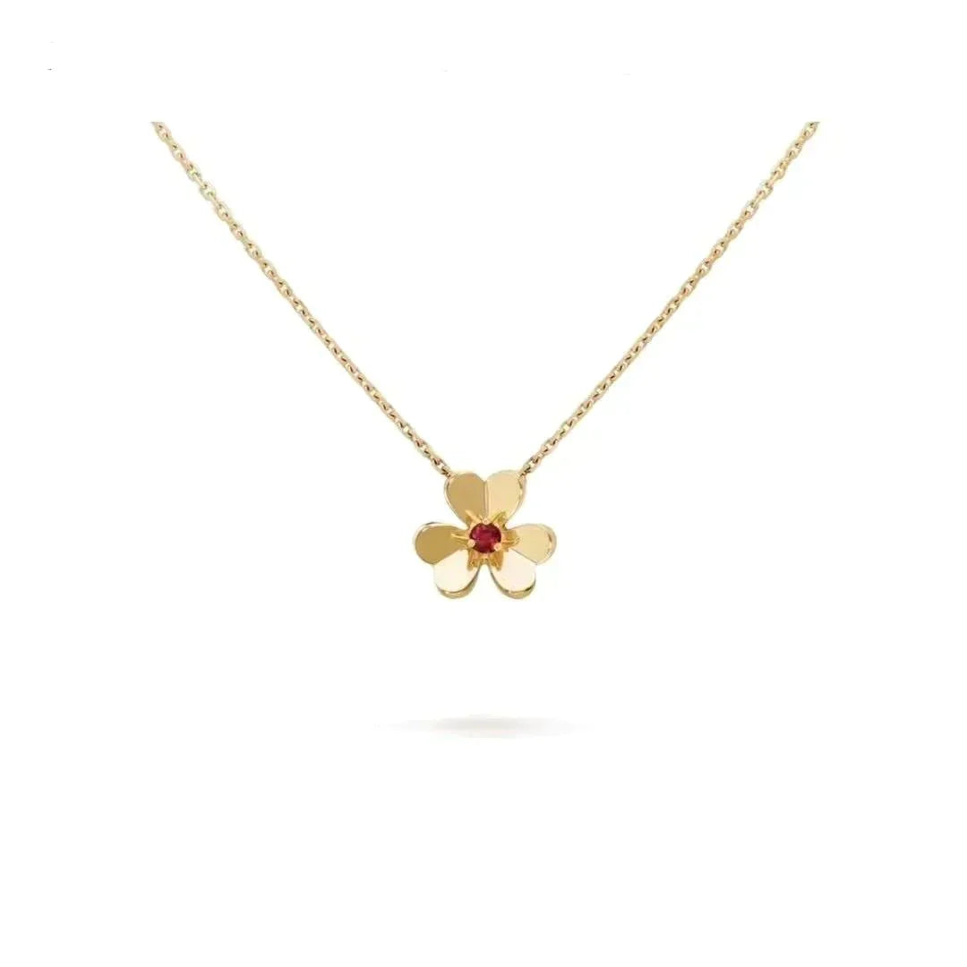 [Glitter Jewelry]FRIVOLE GOLD FLOWER NECKLACE